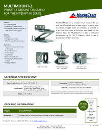 Thumbnail of document Data Sheet - MultiMount-Z Data Logger Stand